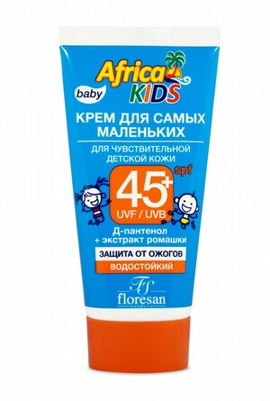 Крем для самых маленьких Africa Kids для чувствительной детской кожи SPF45+, 50мл Floresan