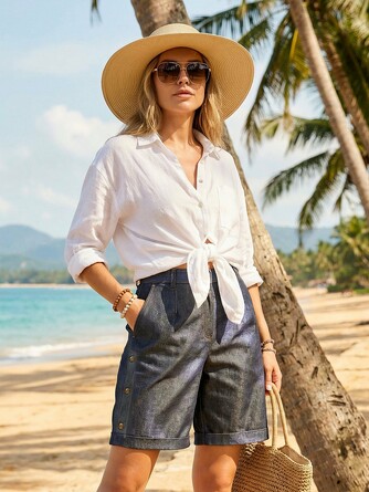 Шорты джинсовые Валерия Лагуна