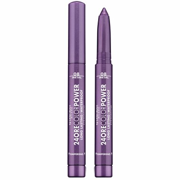 Тени карандаш стойкие 24ore color power eyeshadow тон 08 глубокий фиолетовый, 1,4 г Deborah Milano