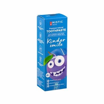 Паста зубная детская натуральная премиальная Kinder Smile для подверженных кариесу зубов (4+), 60 г Mistic