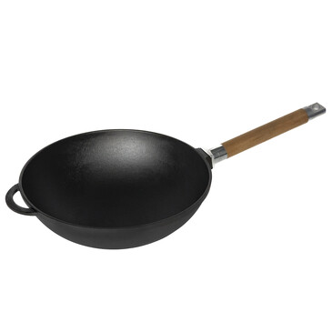 Вок чугунный (съемная ручка)  Гардарика