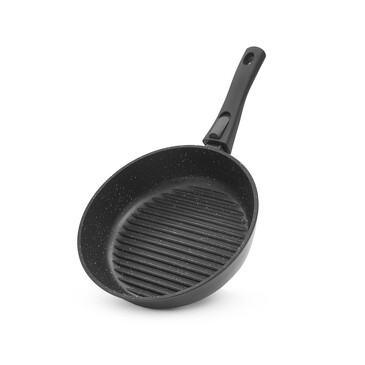 Сковорода-гриль Cook Pro 26x7 см круглая со съемной ручкой (алюминий) Fissman