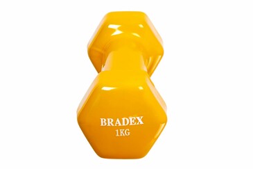 Набор гантелей обрезиненных по 1 кг (2 шт.) Bradex
