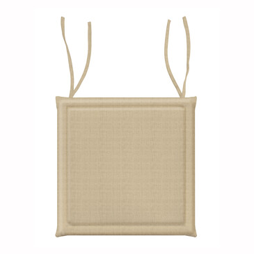 Подушка для стула Текстура бежевая, 40х40 Самойловский Текстиль