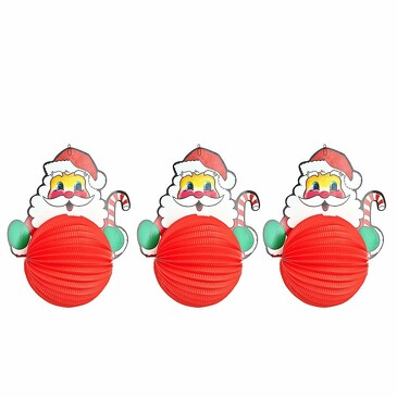 Набор новогодних украшение подвесных Санта Клаус (3 шт.) Monte Christmas