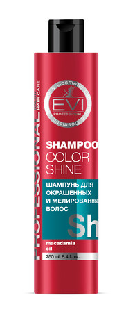 Шампунь Интенсивный Уход для окрашенных волос с маслом Макадамии 250 мл EVI professional