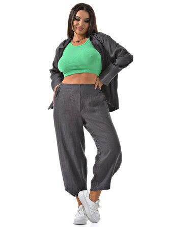 Брюки-бананы льняные A+B Collection