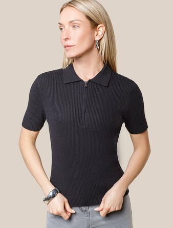 Джемпер-поло с кашемиром Vilatte