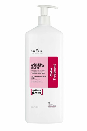 Маска для окрашенных волос Защиты цвета Amino Treatment, 1000 мл Brelil