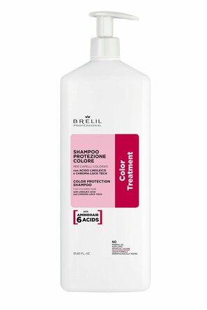 Шампунь для окрашенных волос Защиты цвета Amino Treatment, 1000 мл Brelil