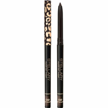 Карандаш для глаз автоматический Eyeliner kajal коричневый, тон 02, 0,28 г Stellary