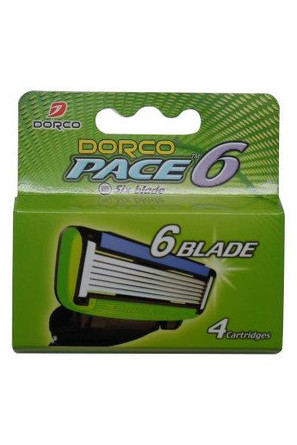 Kассеты для бритья Pace 6, 4 шт. Dorco