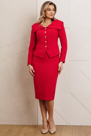 Костюм (жакет и юбка)  Мода-Юрс