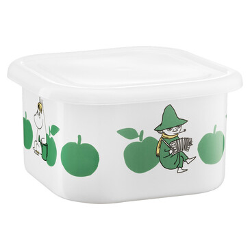 Банка для хранения с крышкой Moomin Вкусные яблоки green 1,5 л Muurla