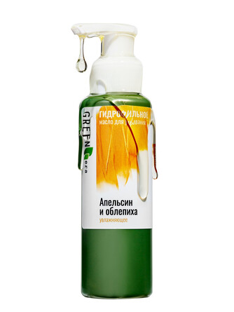 Гидрофильное масло Апельсин и облепиха увлажняющее для всех типов кожи 100 мл GreenEra