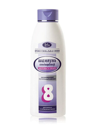 Шампунь №8 здоровье и объем растительный комплекс 1000 мл Iris Cosmetic