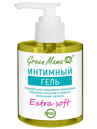 Крем-гель для интимной гигиены extra soft с дозатором 300 мл Green Mama