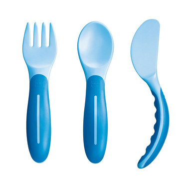 Набор (вилка, ложка, нож) Baby's cutlery Mam