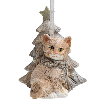 Украшение елочное Котик 6х4х8 см Lefard