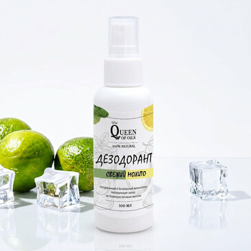 Дезодорант натуральный Свежий мохито, 100 мл Queen of Oils