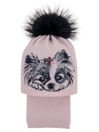Комплект зимний (шапка и шарфик) Тори Mialt