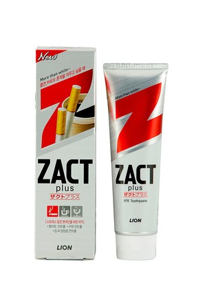 Отбеливающая зубная паста Zact, 150 г Lion