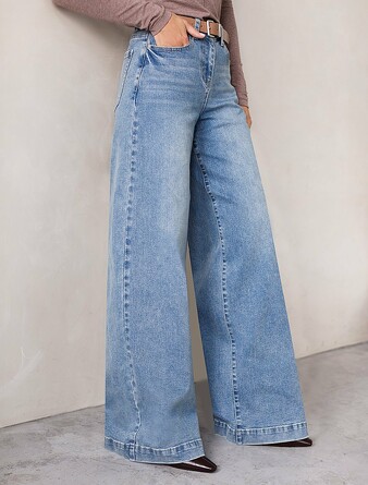 Джинсы трубы широкие Vilatte