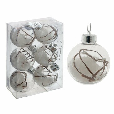 Набор новогодних украшений Шар (6 шт. по Ø 10 см)