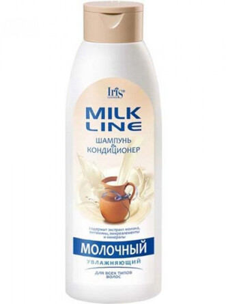 Шампунь-кондиционер для волос увлажняющий молочный 1000 мл Iris Cosmetic