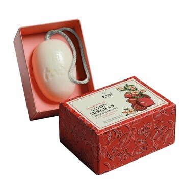Мыло оливковое с ароматом граната Seville Pomegranate на веревке 220 г Tade