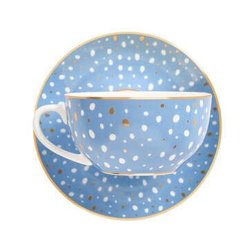 Чайная пара (чашка 380 мл и блюдце ⌀ 15 см) Tea at Grandma's Domique