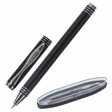 Ручка подарочная шариковая magneto корпус черный Brauberg