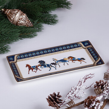 Блюдо Derby прямоугольное 30х15 см (фарфор) Fissman