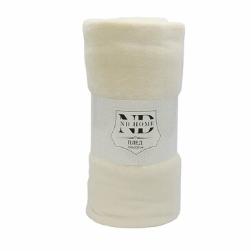 Плед 150х200 см Велюр кремосо (велсофт) ND Home