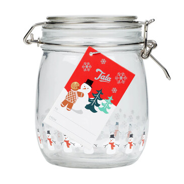 Стеклянная банка для хранения Xmas Snow 750 мл Tala