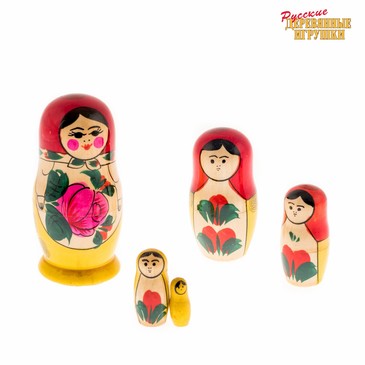 Матрешка (5 куколок) Русские Деревянные Игрушки