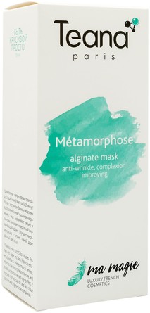 Альгинатная маска Métamorphose омолаживающий эффект, улучшение цвета лица  20 гр., 3 шт Teana