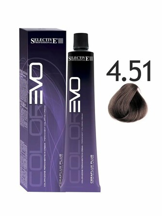 Крем-краска для волос 4.51 ColorEVO каштановый - темный шоколад, 100 мл Selective Professional