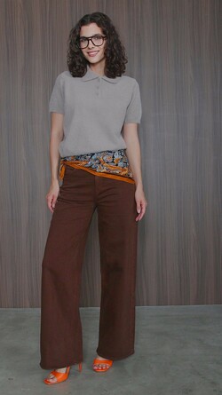 Джинсы прямого кроя Nastya Sergeeva by May Be