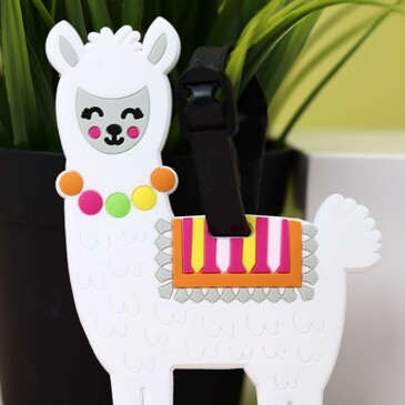 Бирка для багажа Rainbow lama iLikeGift