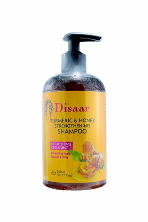 Шампунь для волос укрепляющий с мёдом и куркумой, 360 мл Disaar