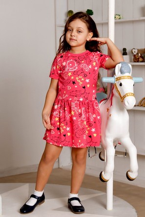 Платье Котик Детский трикотаж 37