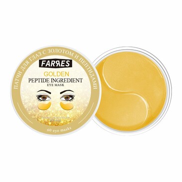 Патчи для глаз с золотом и пептидами (60 шт.), 90 г Farres