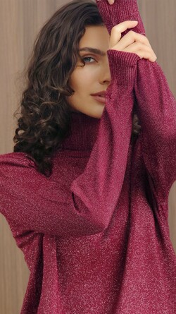 Водолазка из полушерсти с люрексовой нитью Nastya Sergeeva by May Be