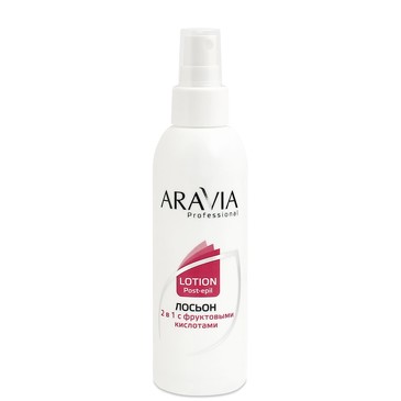 Лосьон 2 в 1 против вросших волос и для замедления роста волос с фрукт. кислотами 150 мл Aravia Professional