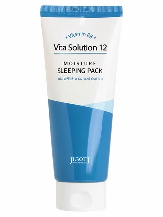 Маска для лица увлажняющая ночная vita solution 12 180 мл Jigott