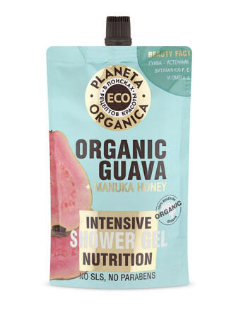 Питательный гель для душа ECO Organic guava, 200мл Planeta Organica