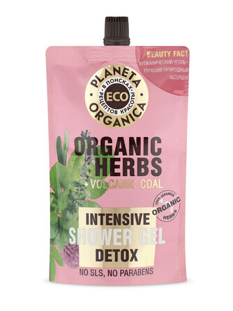 Детокс гель для душа ECO Organic herbs, 200 мл Planeta Organica
