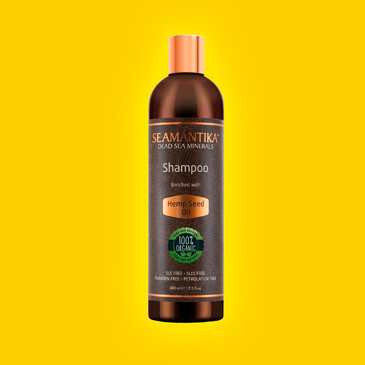 Шампунь минеральный для волос Hemp Seed Oil, 400 мл Seamantika