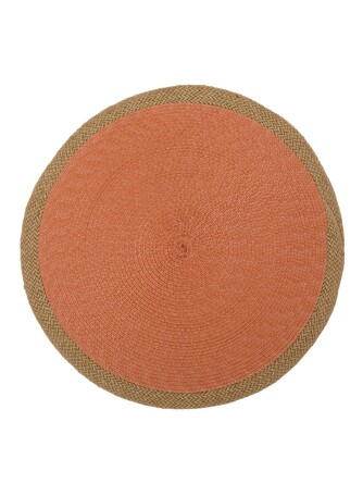 Сервировочная салфетка Coral Jute плетеная с джутом,  38 см Domenik